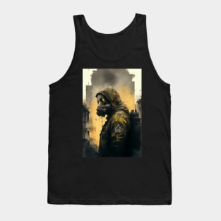 Man In Gas Mask Tank Top